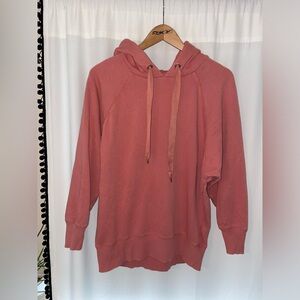 Aerie pink coral peach hooded sweatshirt oversized women’s S small hoodie comfy